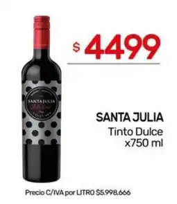 Nini Mayorista Santa julia Tinto Dulce oferta