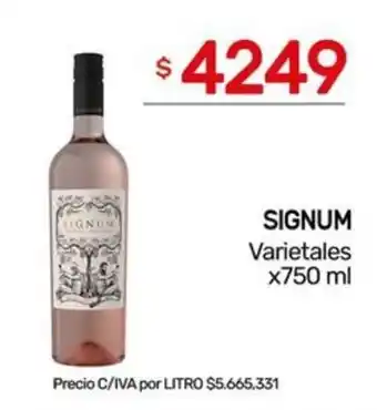 Nini Mayorista Signum varietales oferta