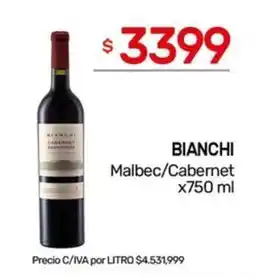 Nini Mayorista Bianchi malbec / cabernet oferta