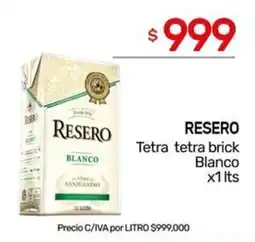Nini Mayorista Resero tetra tetra brick Blanco oferta