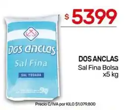 Nini Mayorista Dos anclas Sal Fina Bolsa oferta