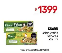 Nini Mayorista Knorr Caldo varios sabores oferta