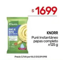 Nini Mayorista Knorr Puré Instantáneo papas completo oferta