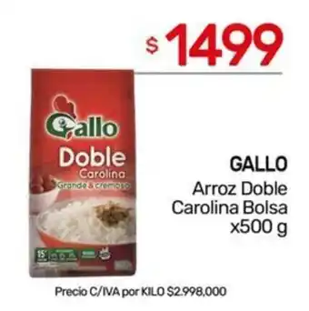 Nini Mayorista Gallo arroz doble carolina bolsa oferta