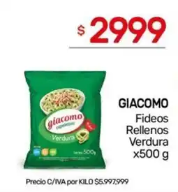 Nini Mayorista Giacomo fideos rellenos verdura oferta