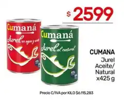 Nini Mayorista Cumaná Jurel Aceite / Natural oferta