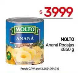 Nini Mayorista Molto ananá rodajas oferta