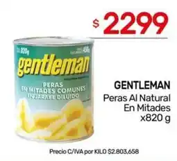 Nini Mayorista Gentleman Peras Al Natural En Mitades oferta