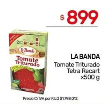 Nini Mayorista La Banda Tomate Triturado Tetra Recart oferta