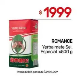 Nini Mayorista Romance Yerba mate Sel. Especial oferta