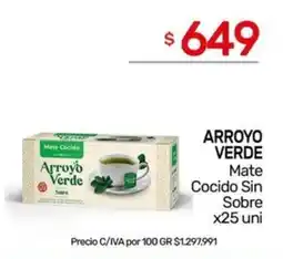 Nini Mayorista Arroyo verde mate cocido sin sobre oferta