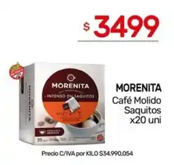 Nini Mayorista Morenita café molido saquitos oferta