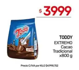 Nini Mayorista Toddy extremo cacao tradicional oferta