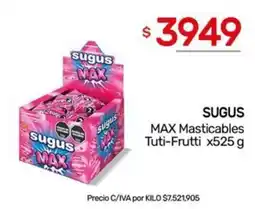 Nini Mayorista Sugus max masticables tuti-frutti oferta