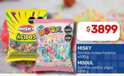Nini Mayorista Misky gomitas acidas fantasia / Mogul Gomitas conitos yogus oferta
