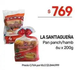Nini Mayorista La santiagueña pan panch/hamb oferta