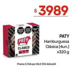 Nini Mayorista Paty Hamburguesa Clásica oferta