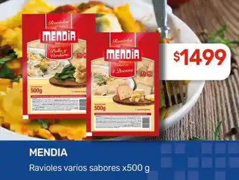 Nini Mayorista Mendia Ravioles varios sabores oferta