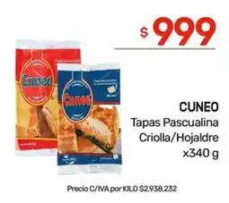 Nini Mayorista Cuneo tapas pascualina criolla / hojaldre oferta