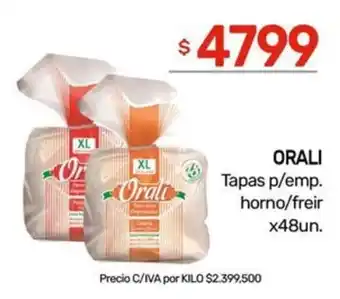 Nini Mayorista Orali tapas p/emp. horno/freir oferta