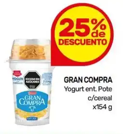 Nini Mayorista Gran compra yogurt ent. pote c/cereal oferta