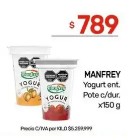 Nini Mayorista Manfrey yogurt ent. pote c/dur. oferta