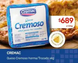 Nini Mayorista Cremac Queso Cremoso horma/Trozado oferta