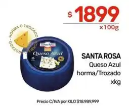 Nini Mayorista Santa rosa Queso Azul horma/Trozado oferta