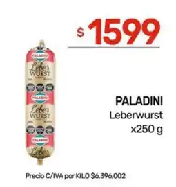 Nini Mayorista Paladini leberwurst oferta