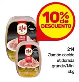 Nini Mayorista 214 Jamón cocido et.dorada grande/Mini oferta