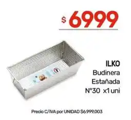 Nini Mayorista Ilko budinera estañada n°30 oferta