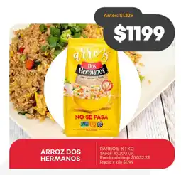 Supermercados Tadicor Arroz dos hermanos parboil oferta