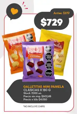 Supermercados Tadicor Galletitas mini pamela clásicas oferta