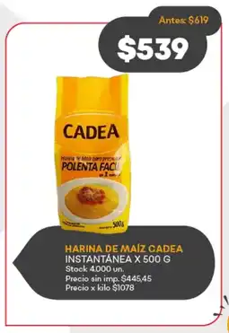 Supermercados Tadicor Harina de maíz cadea instantánea oferta