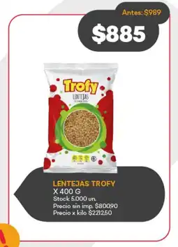 Supermercados Tadicor Lentejas trofy oferta