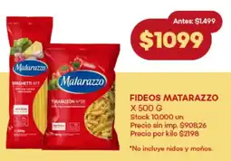 Supermercados Tadicor Fideos matarazzo oferta