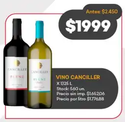 Supermercados Tadicor Vino canciller oferta