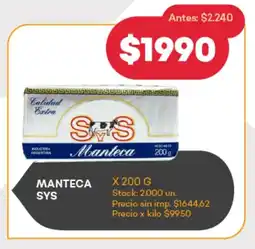 Supermercados Tadicor Manteca sys oferta