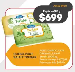 Supermercados Tadicor Queso port salut tregar porcionado original/light oferta