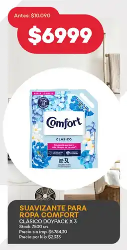 Supermercados Tadicor Suavizante para ropa comfort clásico doypack oferta