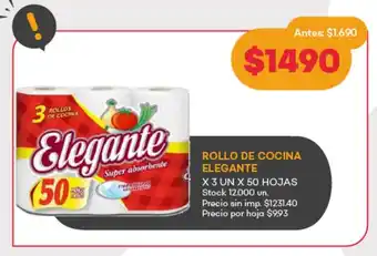 Supermercados Tadicor Rollo de cocina elegante oferta