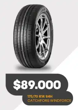 Supermercados Tadicor 175/70 R14 84H Catchfors windforce oferta
