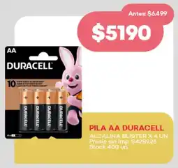 Supermercados Tadicor Pila AA duracell alcalina blister oferta