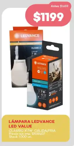 Supermercados Tadicor Lámpara ledvance led value classic cálida / fria oferta