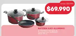 Supermercados Tadicor Batería ilko aluminio  just cook oferta