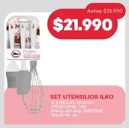 Supermercados Tadicor Set utensilios ilko pastry oferta