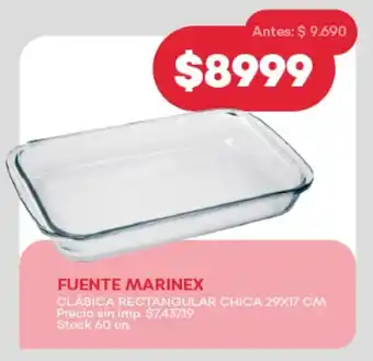 Supermercados Tadicor Fuente marinex clásica rectangular chica oferta