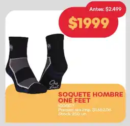 Supermercados Tadicor Soquete hombre one feet oferta