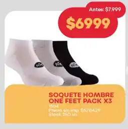 Supermercados Tadicor Soquete hombre one feet oferta