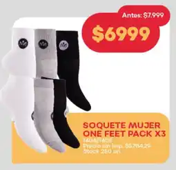 Supermercados Tadicor Soquete mujer one feet oferta